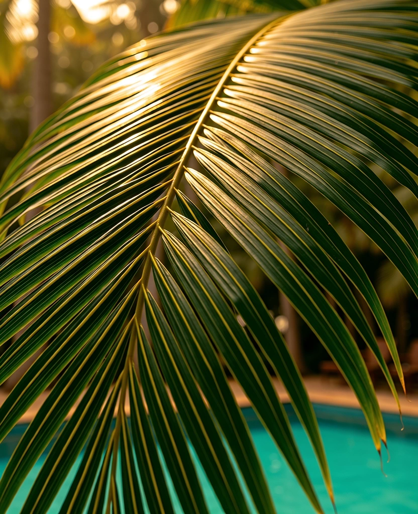 Tropical botanical textures